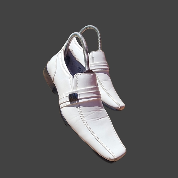 Bonafini Collection Boys/Men White Dress Shoes Size 4.5 - Picture 12 of 12